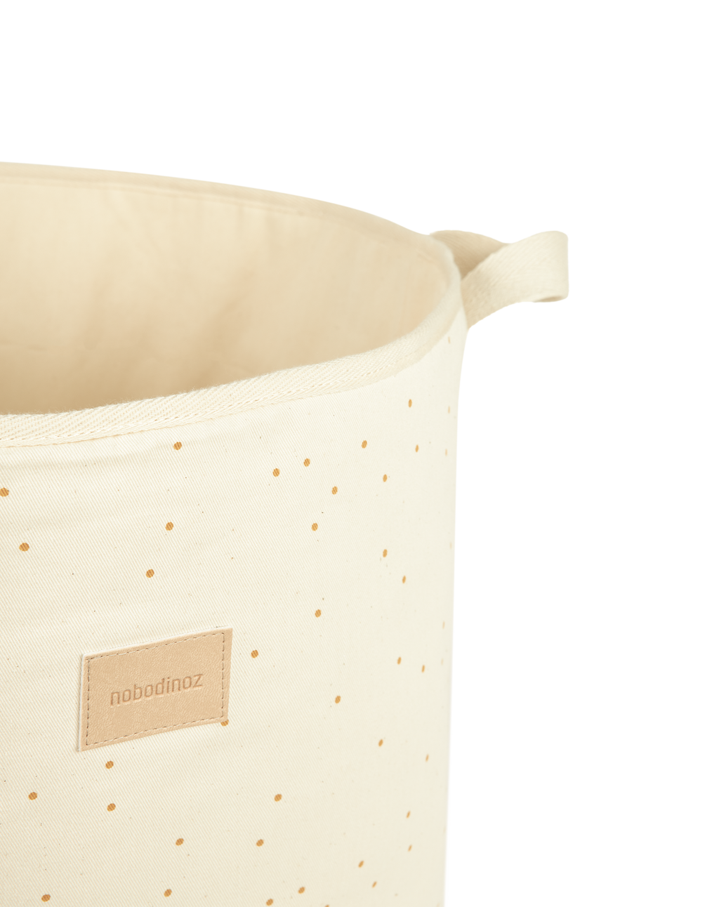 Nobodinoz Opbergmand Toybag 41x37x37cm | Natural Honey Sweet Dots