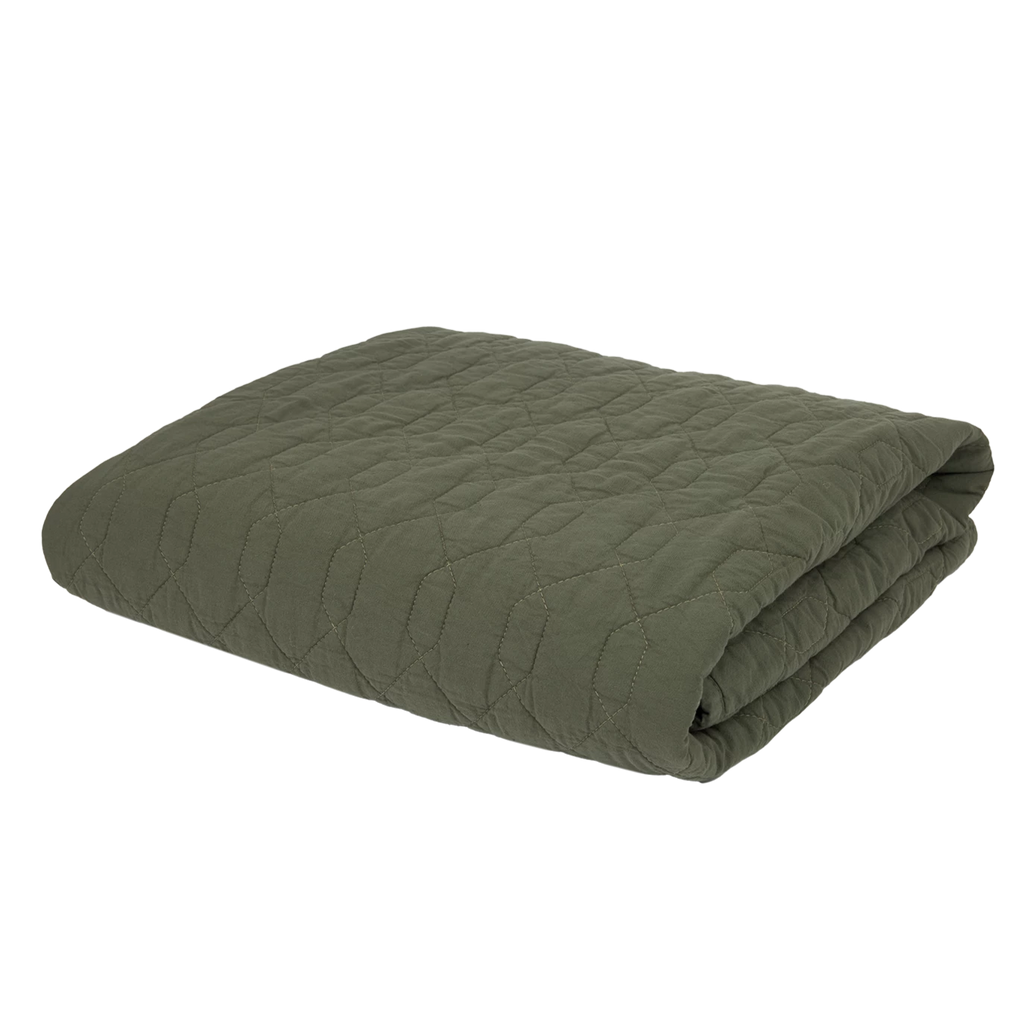 Nobodinoz Wabi Sabi Quilted Deken 100x135cm | Vetiver*