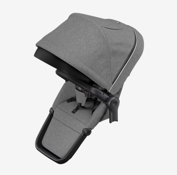 Thule Sleek Zitje Voor Dubbele Buggy | Black/Grey Melange