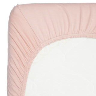 Timboo Hoeslaken Bamboe 60x120cm | Misty Rose