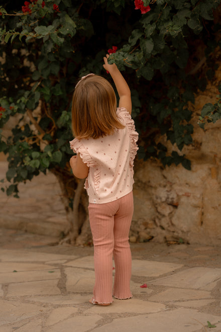 Little Dutch Flared Broek Pink Blush