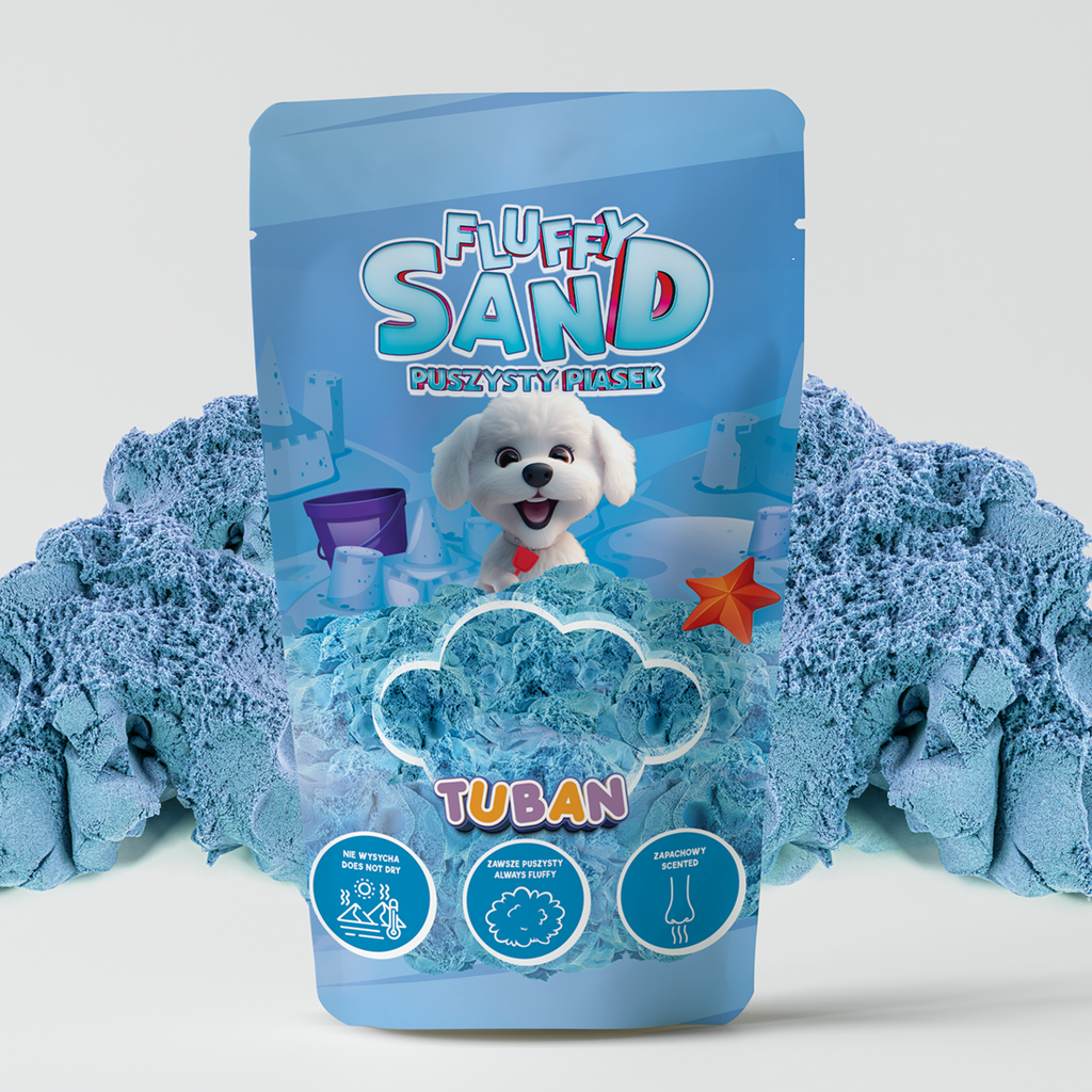 Tuban Kinetisch Zand Fluffy Sand Blue 90 g