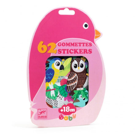 Djeco Set 62 Stickers | Vogels