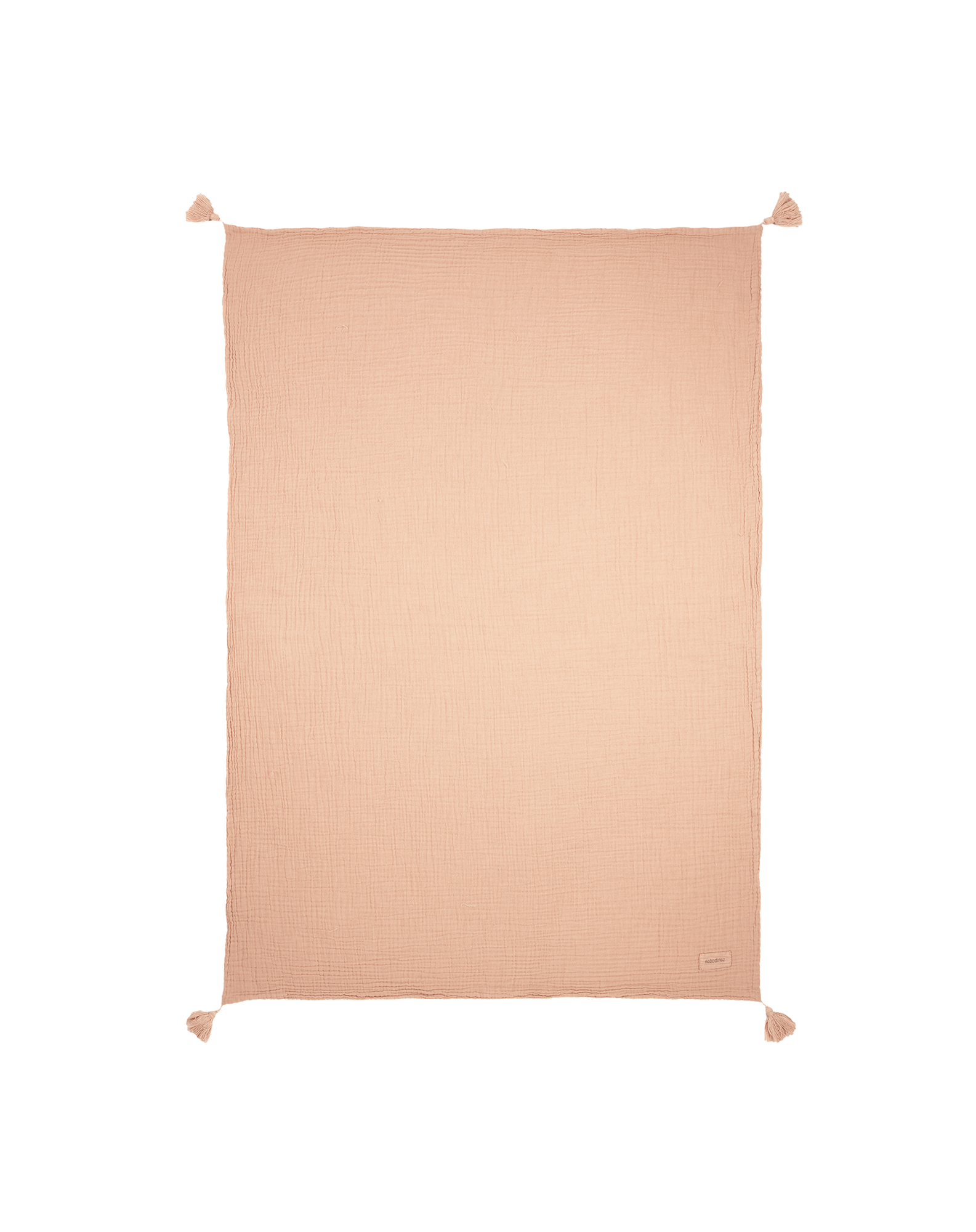 Nobodinoz Wabi Sabi Double Muslin Blanket 65x100cm | Powder Pink