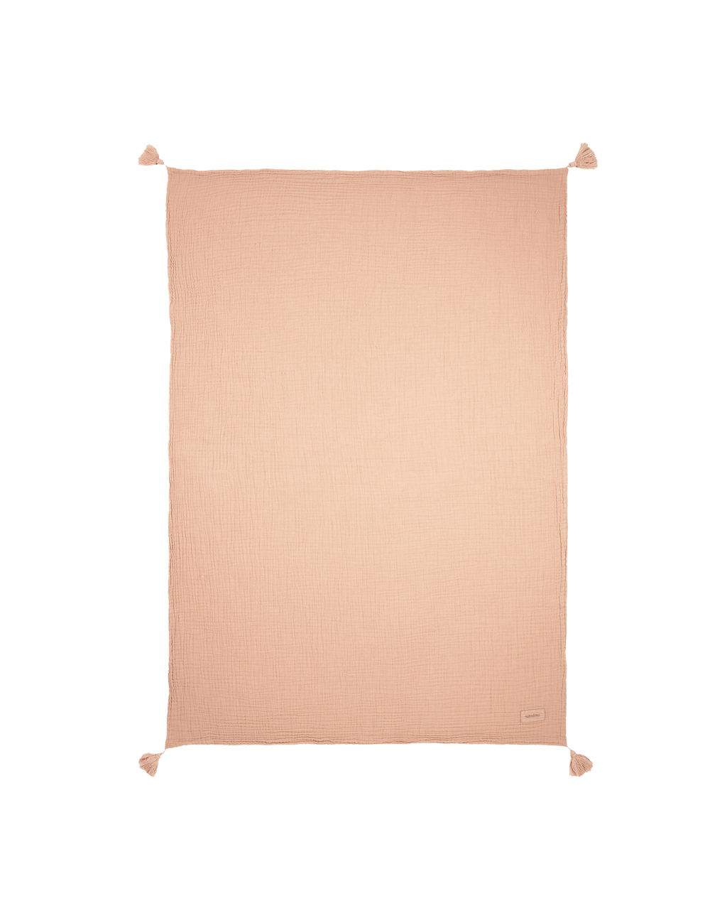 Nobodinoz Wabi Sabi Double Muslin Blanket 65x100cm | Powder Pink