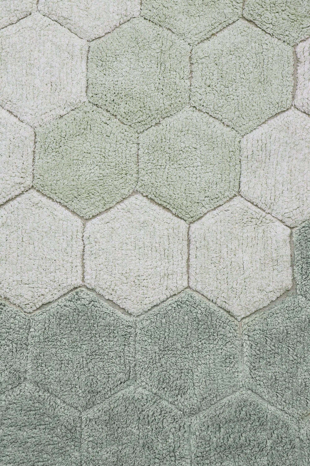 Lorena Canals Machinewasbaar Tapijt Rug Rond Ø140cm | Honeycomb Blue Sage