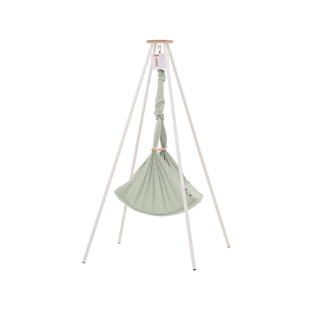 Nonomo Heavenly Dreams Baby Premium Wieg Olive + Move +  Tipi Stand (stokken) White