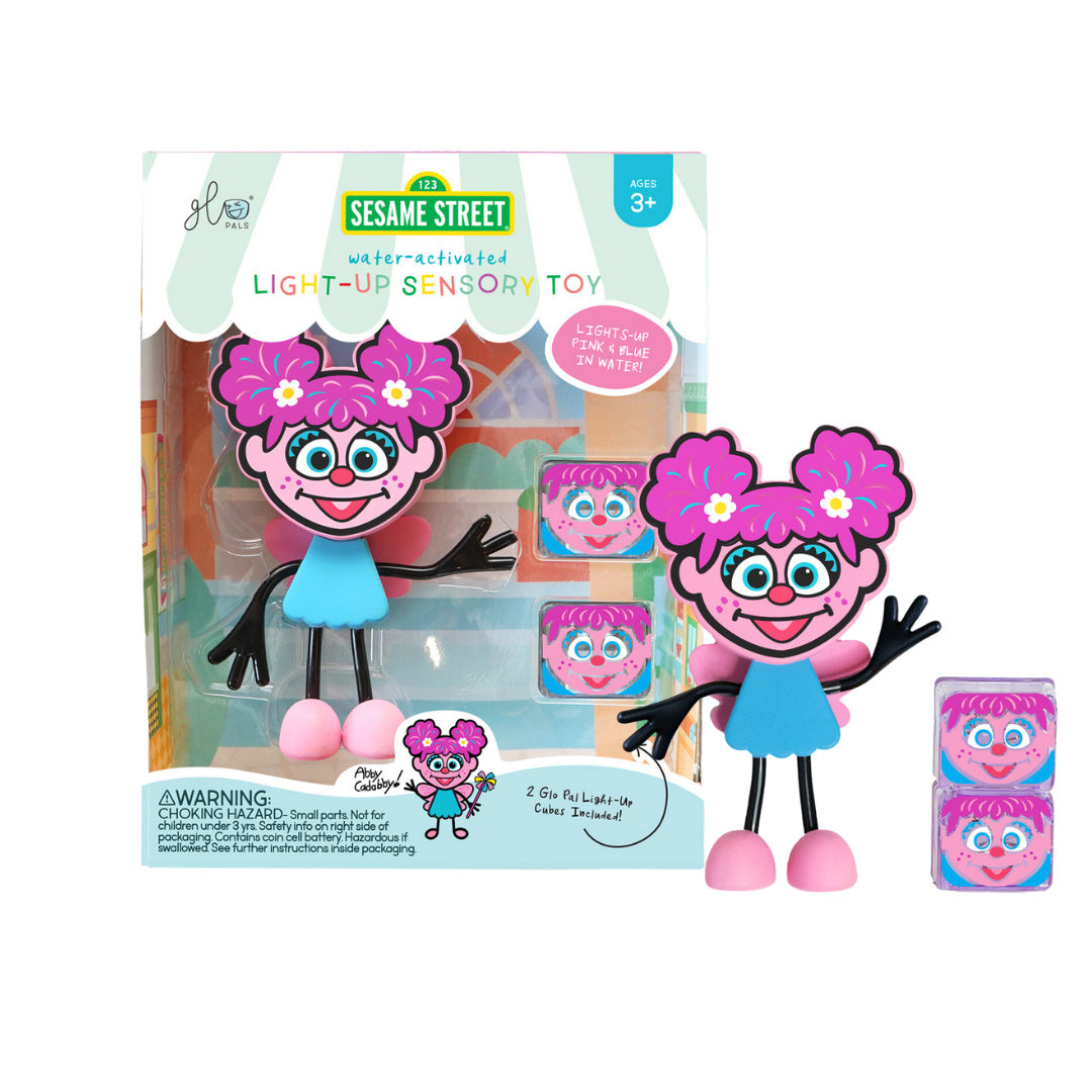 Glo Pals Light Up Sensory Toy Badspeeltje Roze Paars | Abby Cadabby