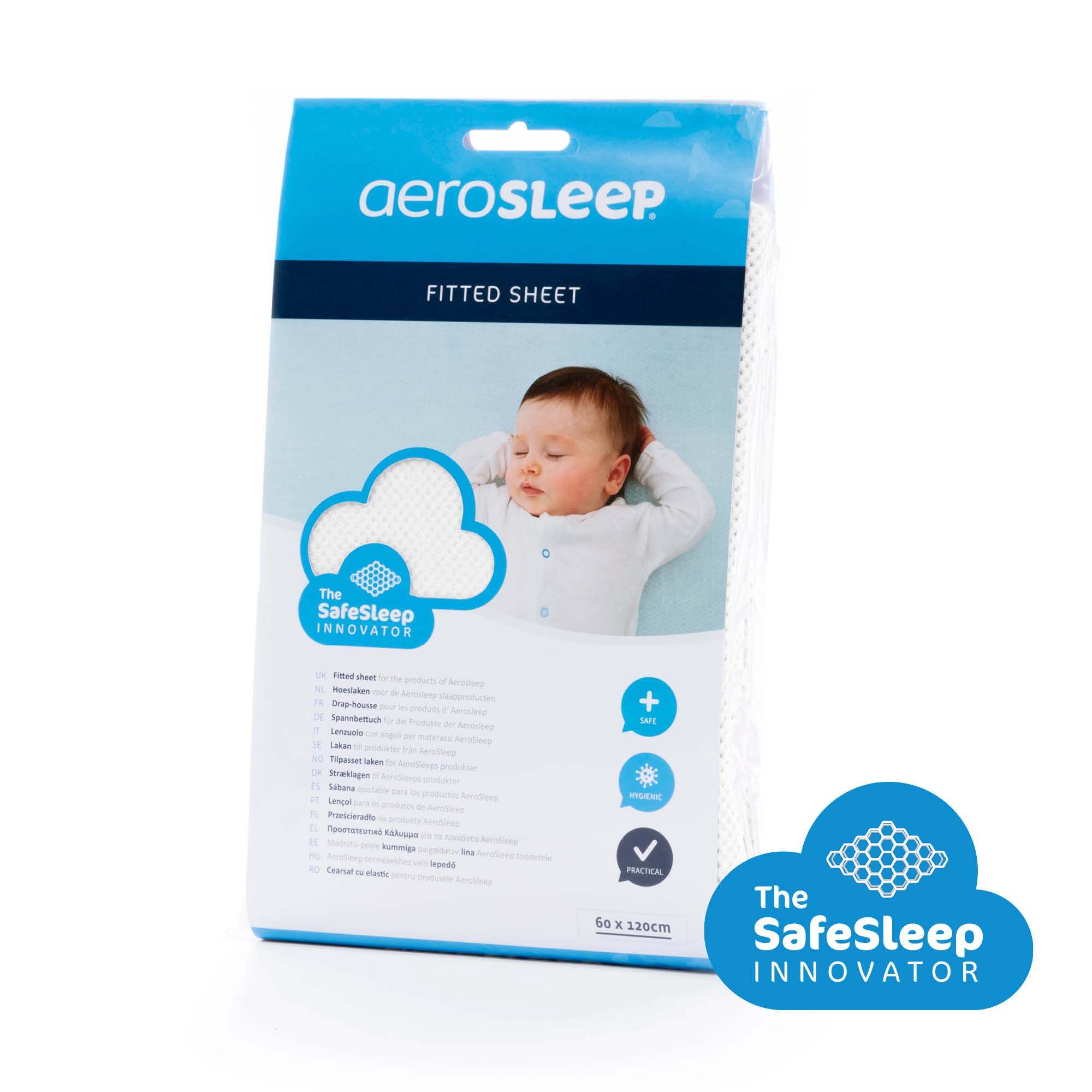 Aerosleep Hoeslaken 60x120cm | Wit