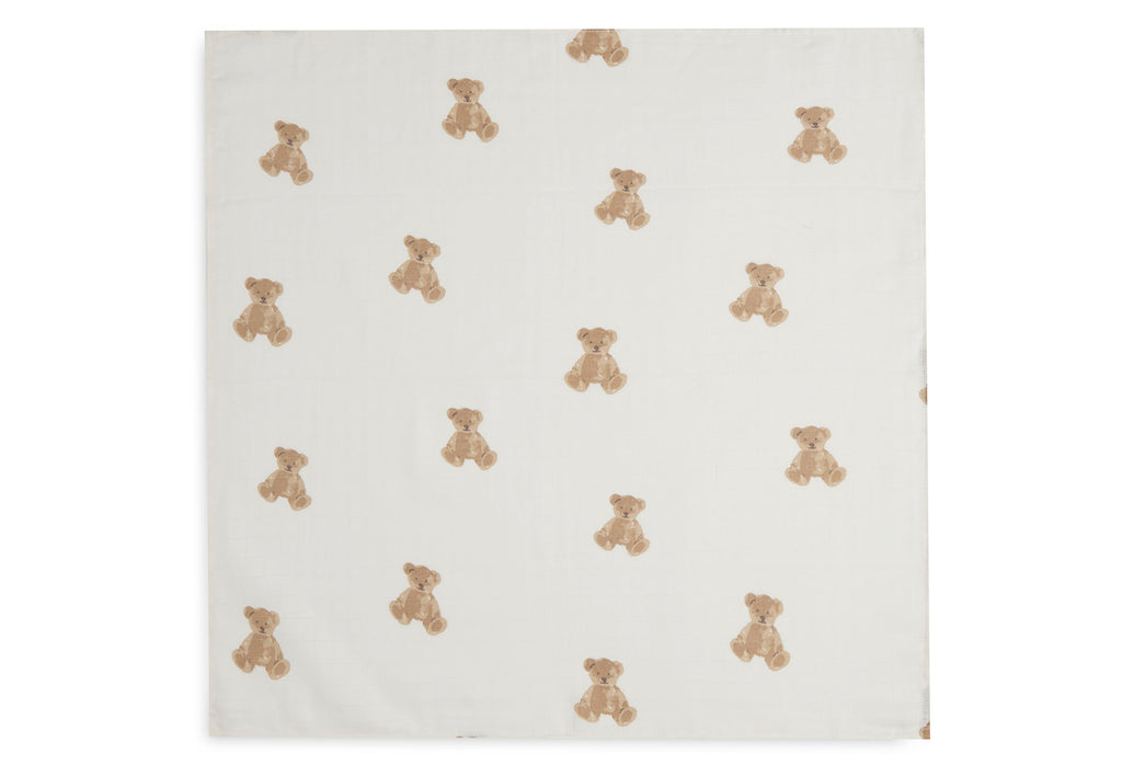 Jollein Hydrofiele Multidoek Small 70x70cm 3-Pack | Teddy Bear