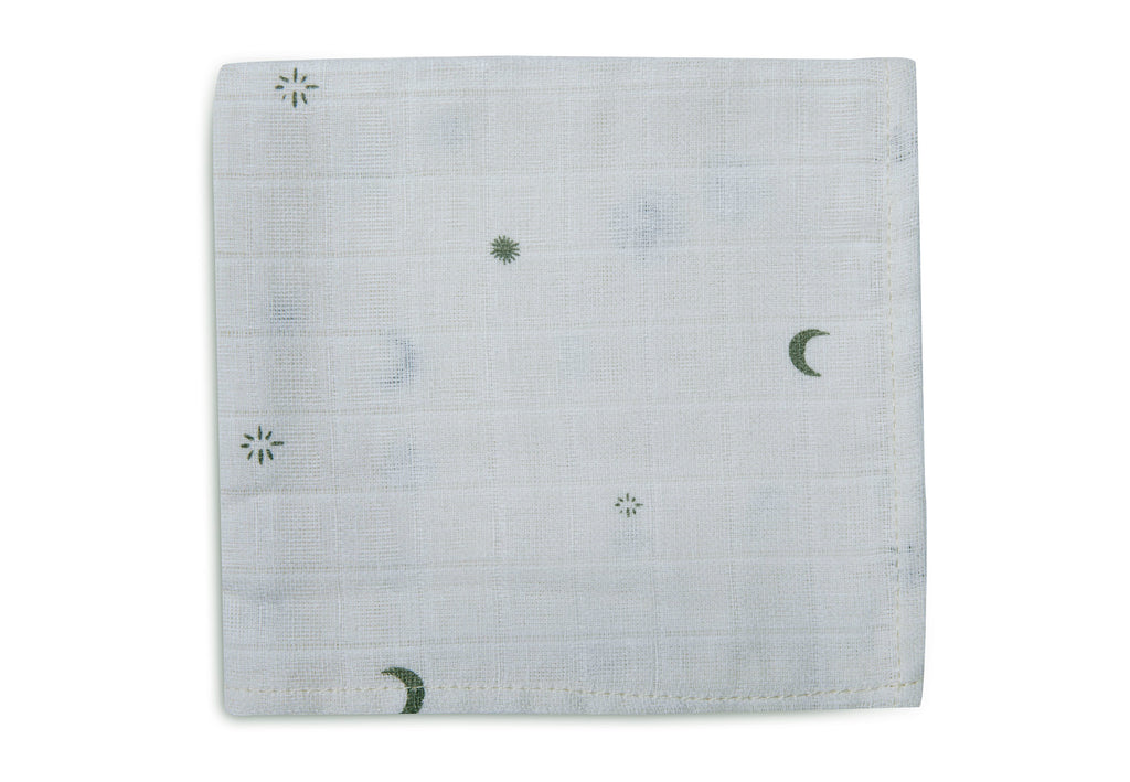 ZZZ Jollein Set 3 Hydrofiele Monddoekjes | Stargaze Leaf Green