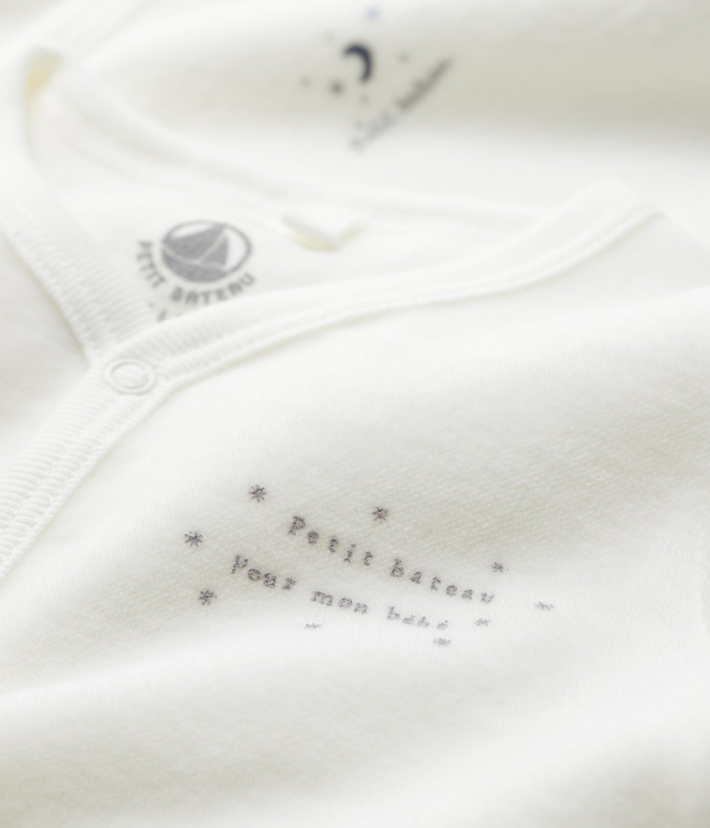 zzz Petit Bateau Baby Pyjama Set 2 Katoen | Offwhite