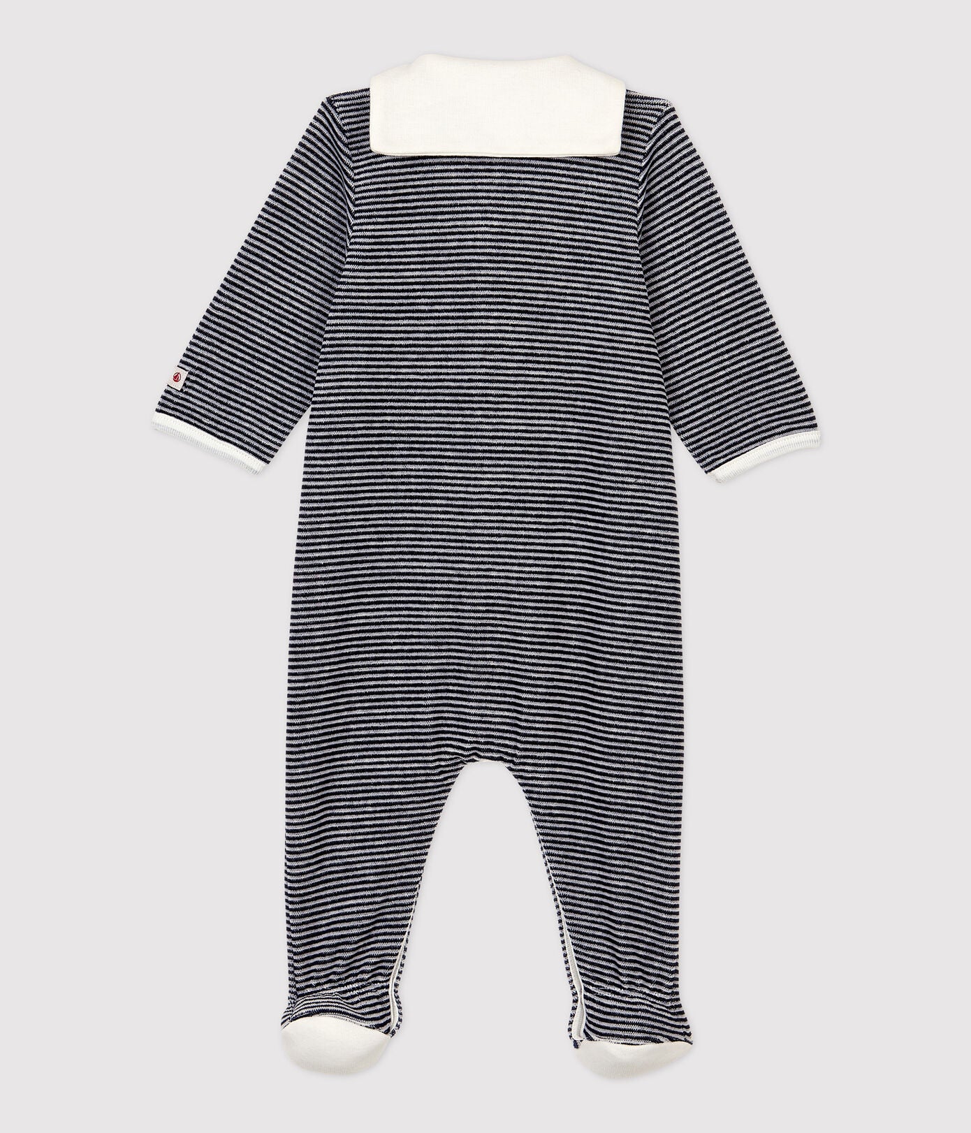 zzz Petit Bateau Pyjama | Gestreept met col Fluwelen