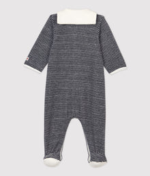 Petit Bateau Pyjama | Gestreept met col Fluwelen  *