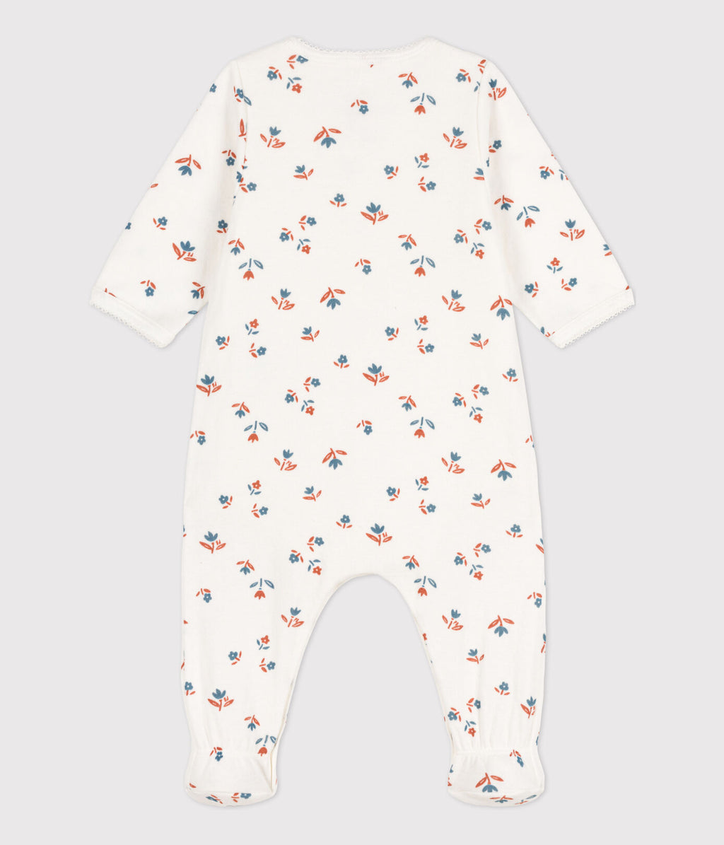 Petit Bateau Baby Pyjama Tubic | Marshmallow Flowers  *