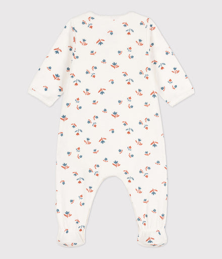 Petit Bateau Baby Pyjama Tubic | Marshmallow Flowers  *