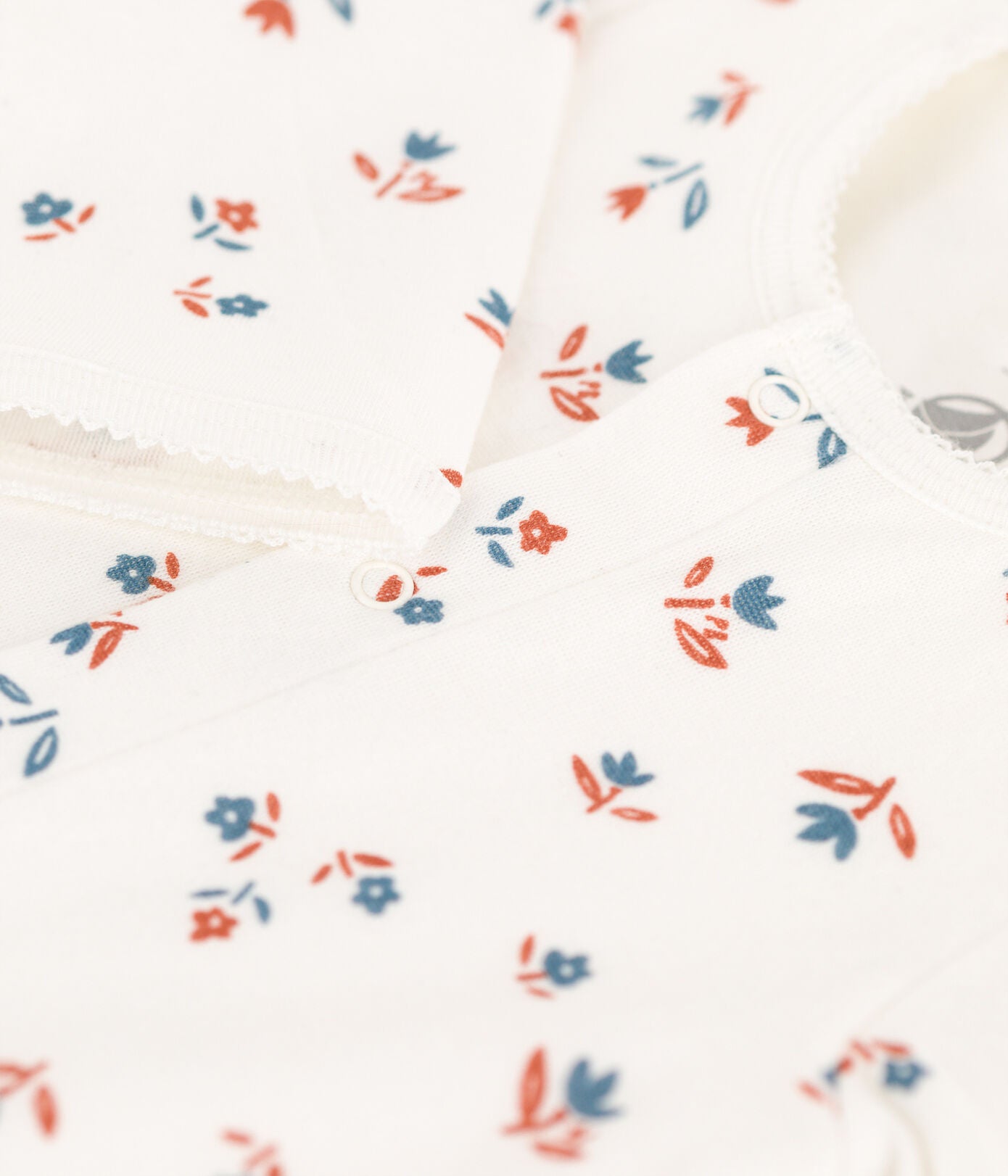 Petit Bateau Baby Pyjama Tubic | Marshmallow Flowers  *