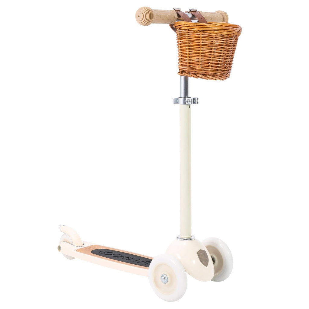 Banwood Scooter Met Fietsmand | Cream