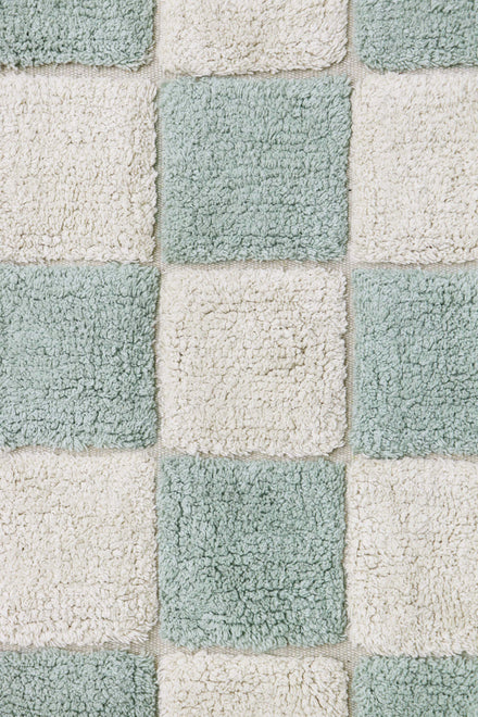 Lorena Canals machinewasbaar RugCycled Tapijt 120x160cm | Tiles Blue Sage Pre-Order levering 12/4/2024