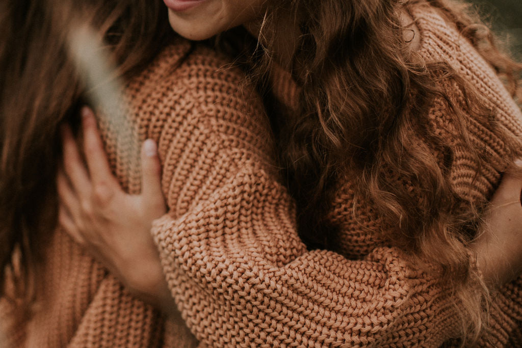 Yuki Chunky Knit Sweater | Coral*