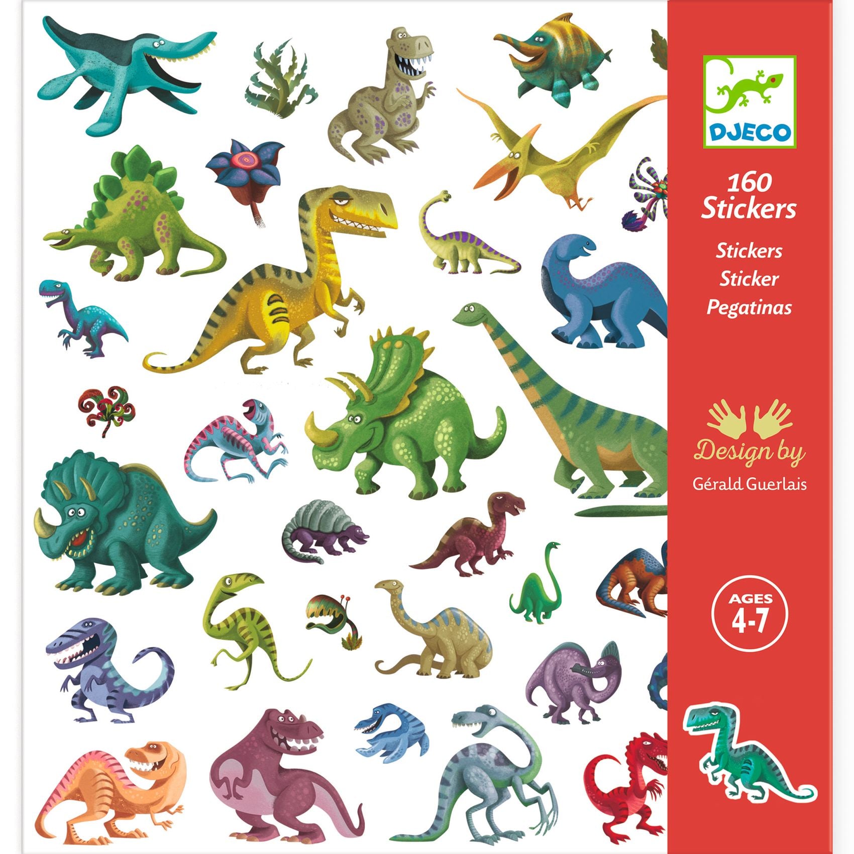 Djeco Set 160 Stickers | Dino's