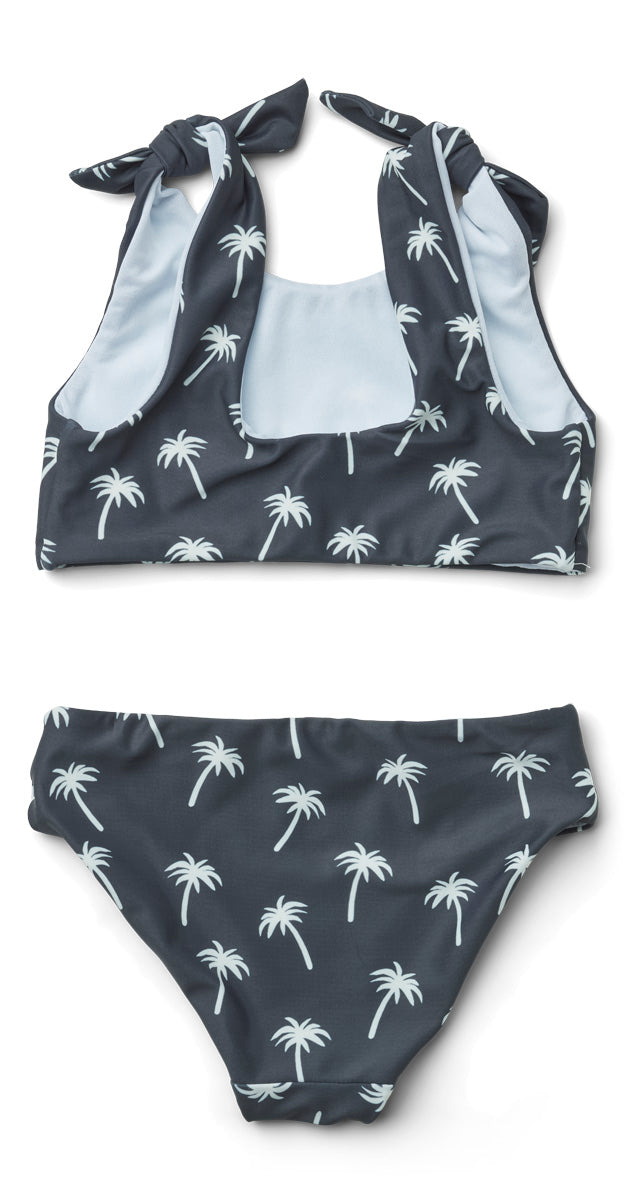 zzz Liewood Bow Bikini | Palms/ Dark Blue**