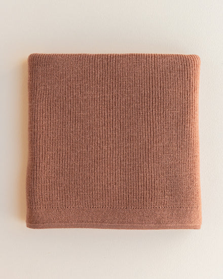 Hvid Blanket Felix | Terracotta