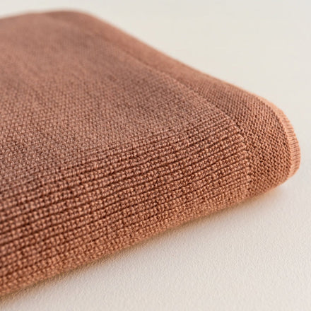 Hvid Blanket Felix | Terracotta