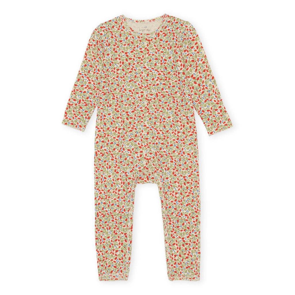 ZZZ Konges Sløjd Basic Onesie Overslag Playsuit | Carnations*