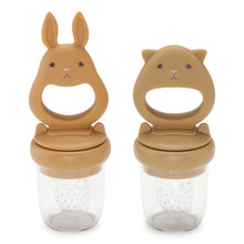 Konges Sløjd Silicone Fruit Feeder Pacifier | Almond / Terracotta