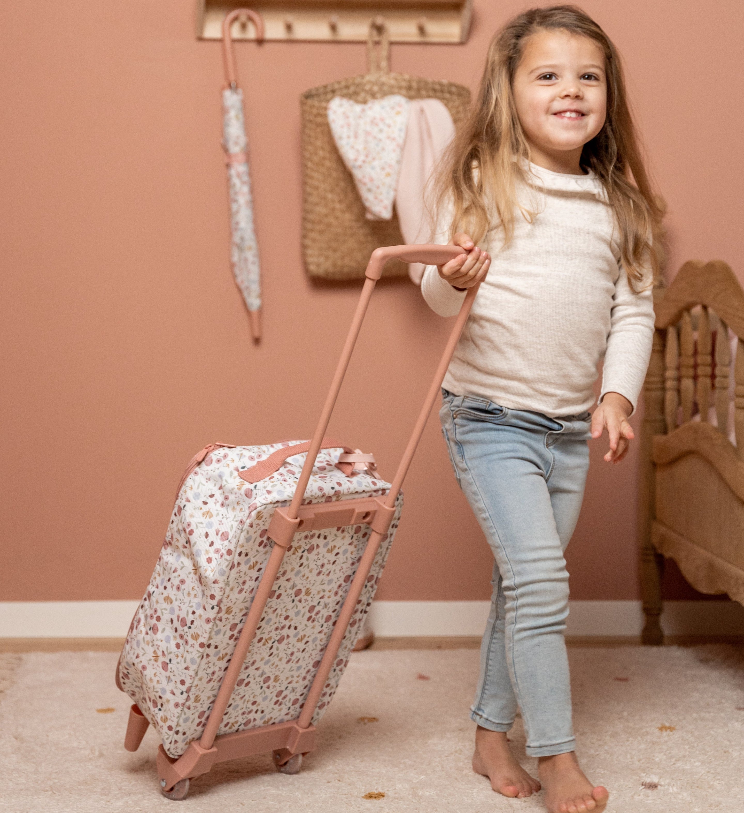 Little Dutch Kinderkoffer Trolley | Flowers & Butterflies