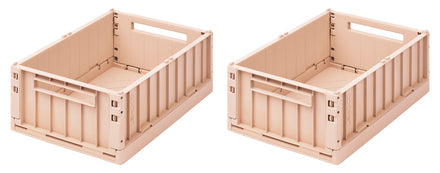 Liewood Weston Storage Box 2 Pack Medium Rose