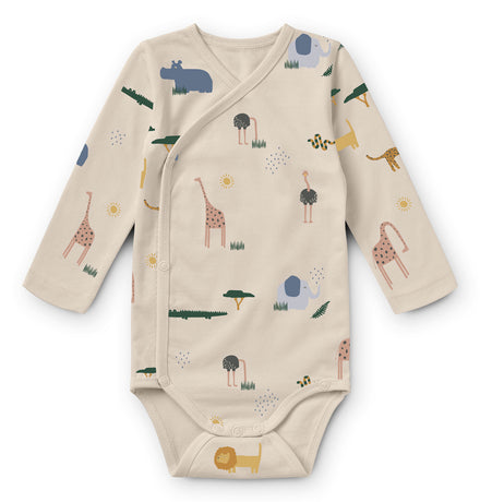 ZZZ Liewood Hali Body Longsleeve 2-pack | Safari Sandy Mix *