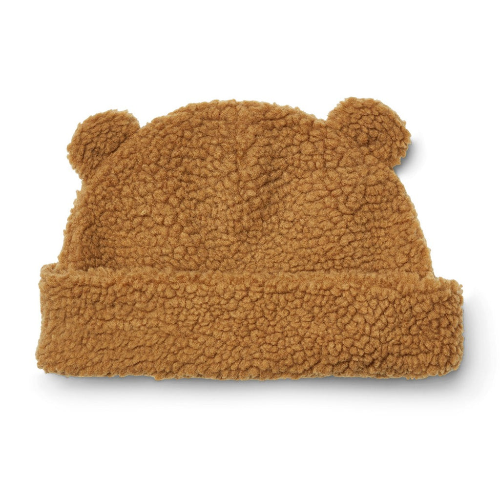 Liewood Bibi Pile Beanie With Ears | Golden Caramel