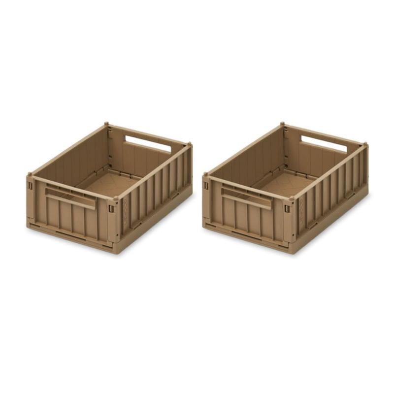 Liewood Weston Storage Box 2 Pack Small Oat