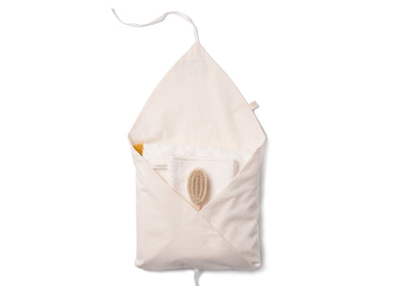 ZZZ Nobodinoz So Cute badset met badcape | washandje | borstel - Natural  *