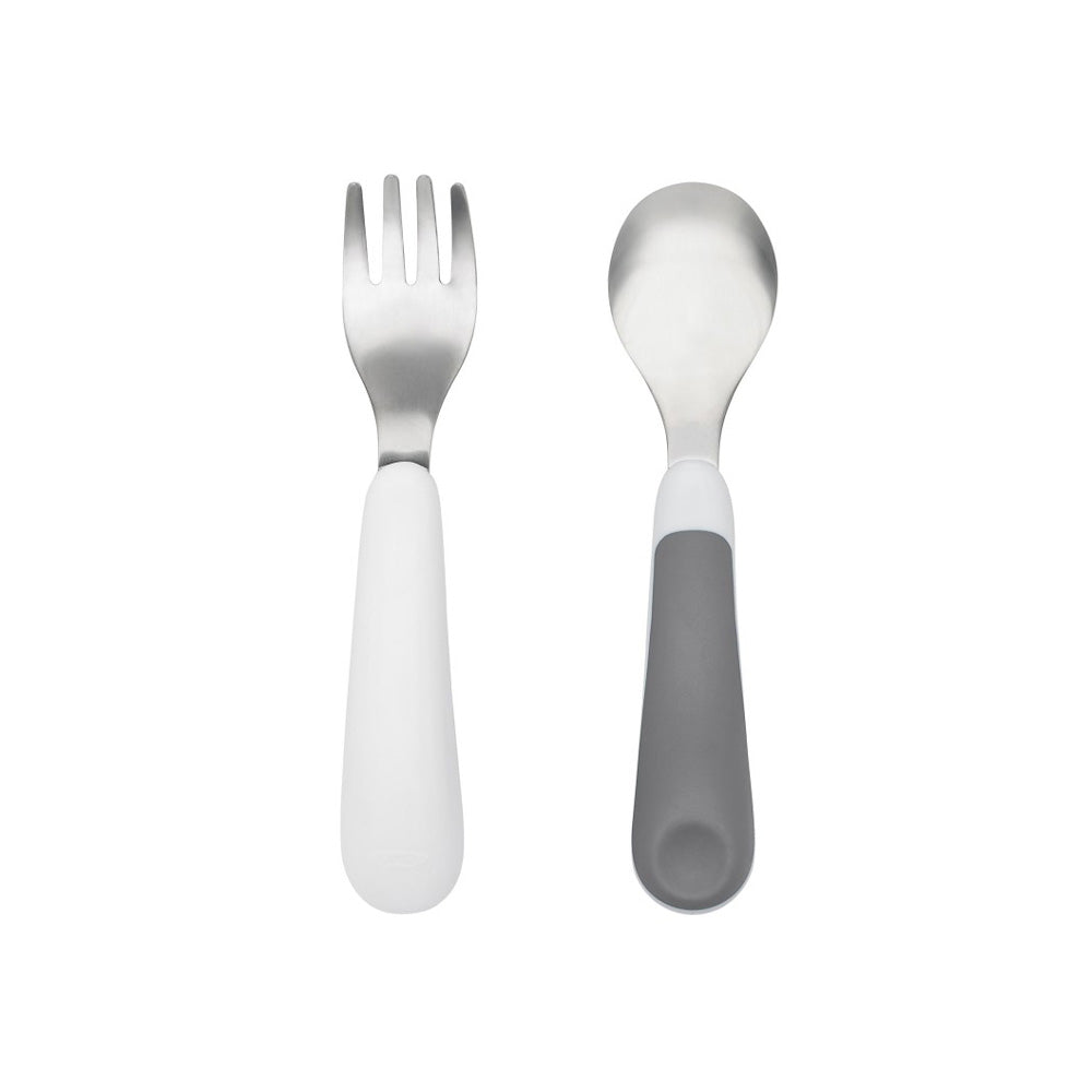 Oxo Tot vork & lepel Grey