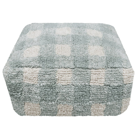 Lorena Canals Pouffe 20x40x40cm | Vichy Blue Sage