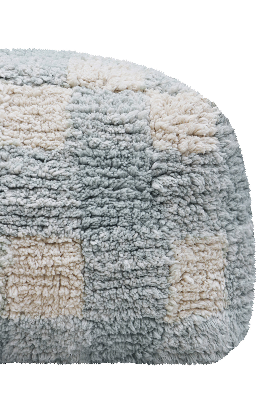 Lorena Canals Pouffe 20x40x40cm | Vichy Blue Sage