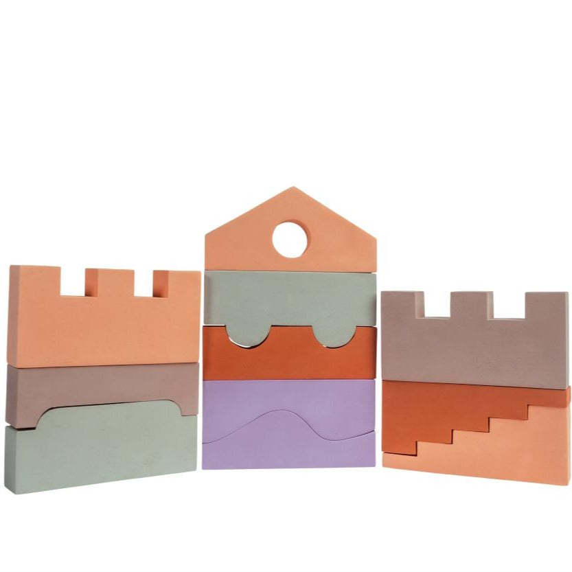 Moes Play Set 11 Foam Speelblokken Earth Colors