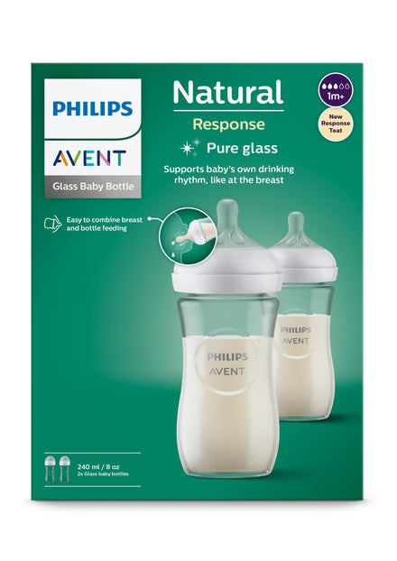 Avent Natural 3.0 Zuigfles SCY933/02 240ml | Glas Duo