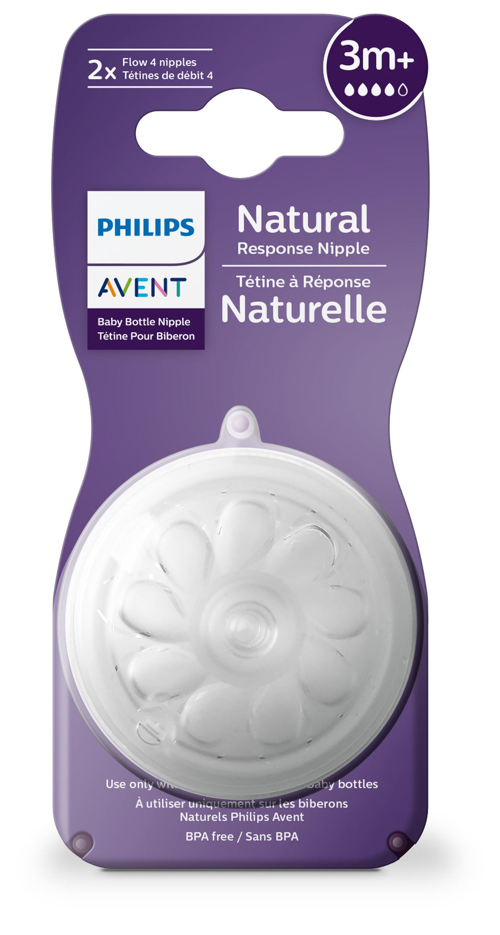 Avent Natural 3.0 Zuigspeen 3M+ T4 SCY964/02