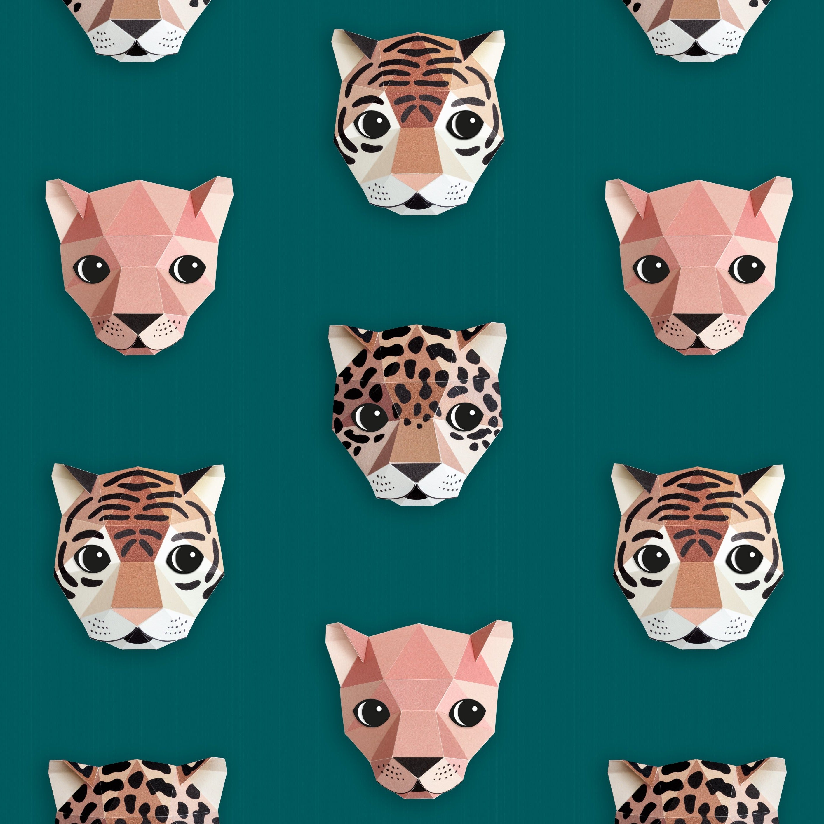 Studio Ditte Behangpapier | Panthera groen