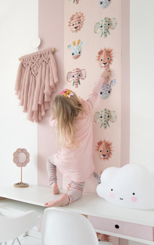 Studio Ditte Behangpapier | Wild animals pink