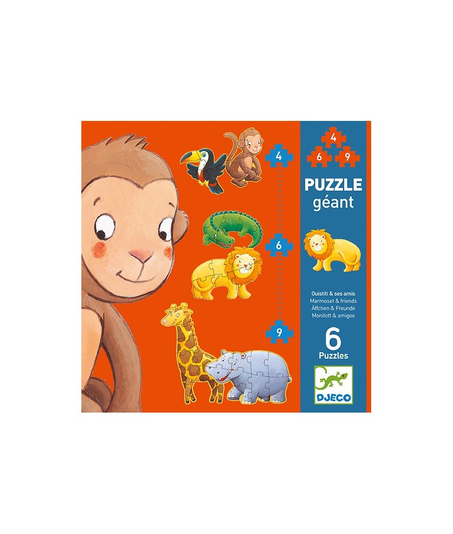 Djeco Set van 3 puzzels | Marmoset & Friends