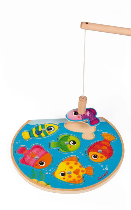 Janod houten puzzel visspel - Speedy Fish