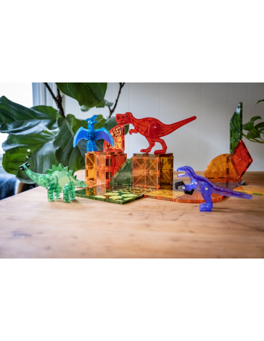 Magna-Tiles Dino World | 40-Piece Set