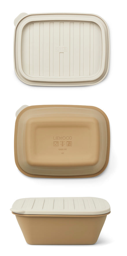 ZZZ Liewood Franklin Foldable Lunch Box | Sandy / Oat Mix*