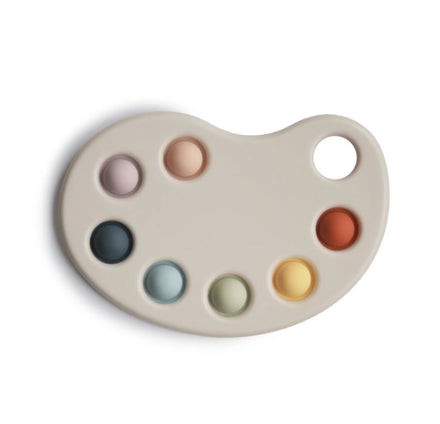 Mushie Bijtspeeltje Paint Palette Press Toy