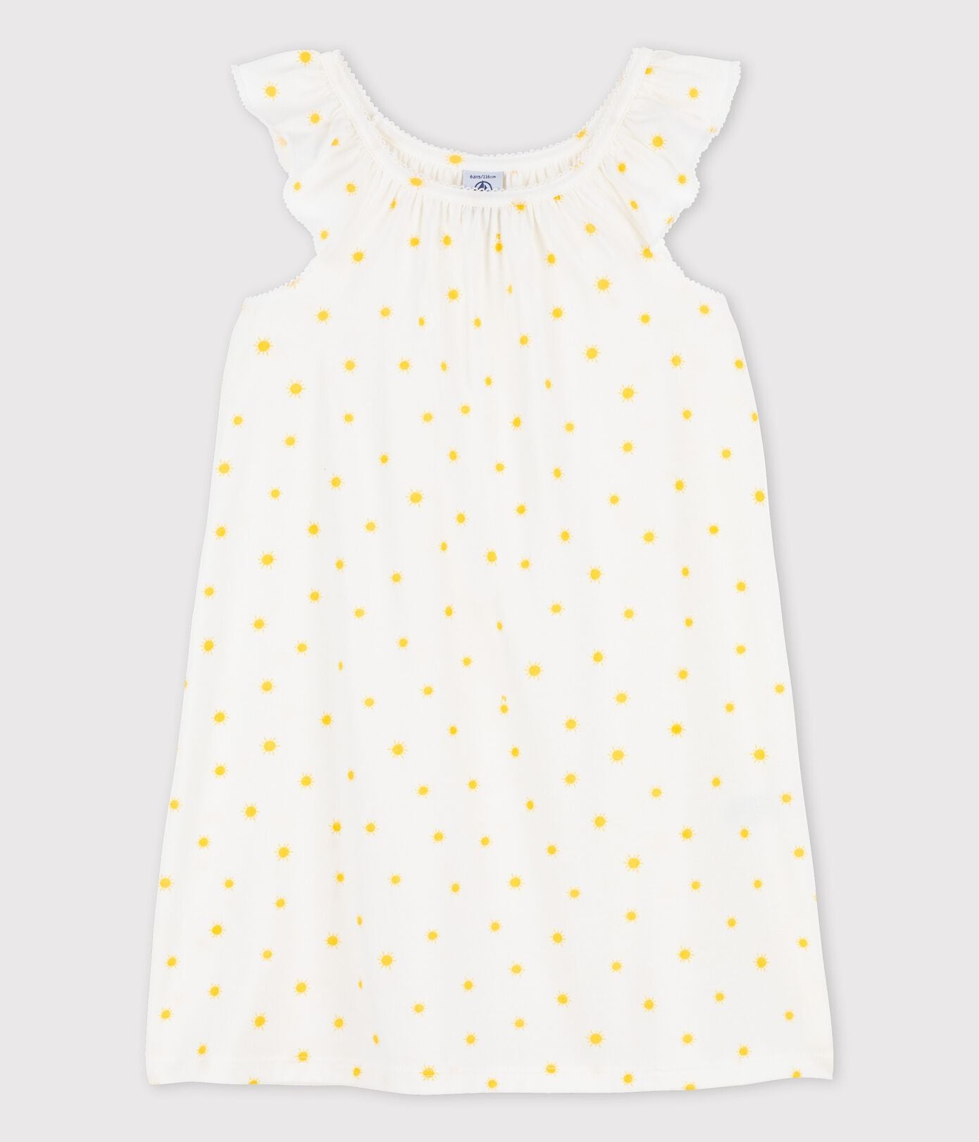 zzz Petit Bateau Nachthemd Korte Mouwen Sunshine